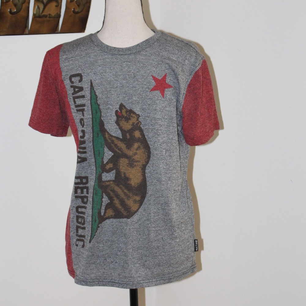 🌻 Brooklyn Cloth , California Republic Bear Graphic tee shirt.  Unisex